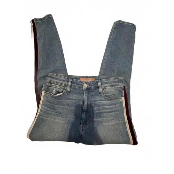 JOE’S JEANS Charlie Velvet Stripe High Rise Skinny Jeans 27 - Picture 4 of 7